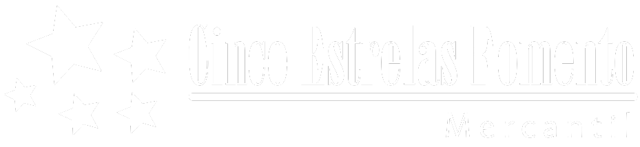 Cinco estrelas fomento mercantil logo branco